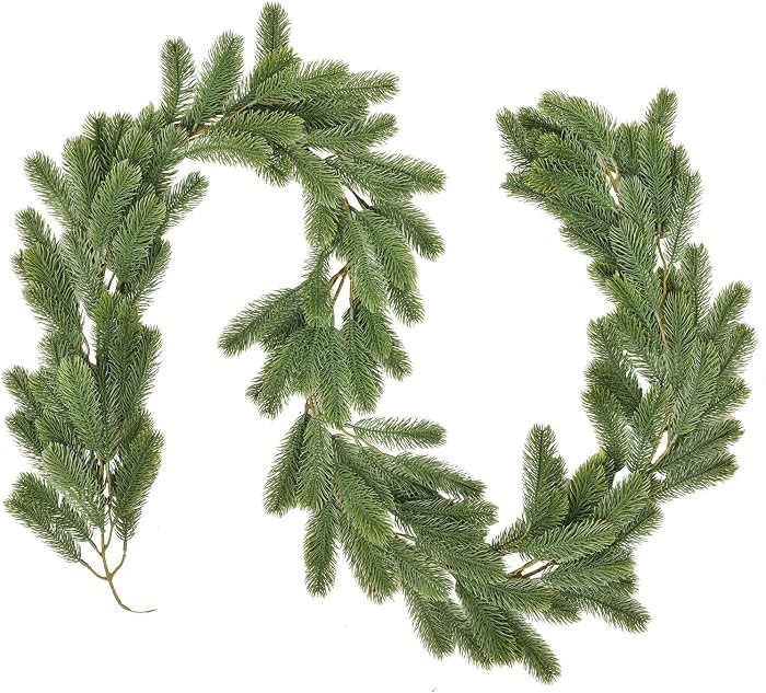 6Ft Christmas Garland, Artificial Pine Garland Holiday Decor for Outdoor or Indoor Home Garden Ar... | Amazon (US)