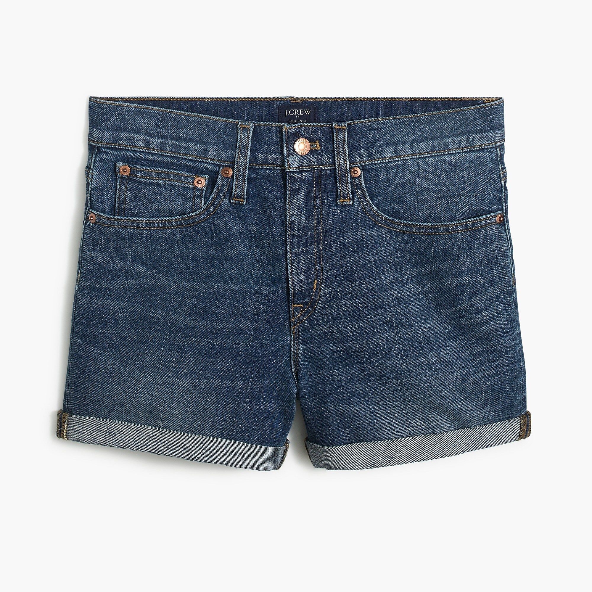 Classic denim short in dark pacific blue wash | J.Crew Factory