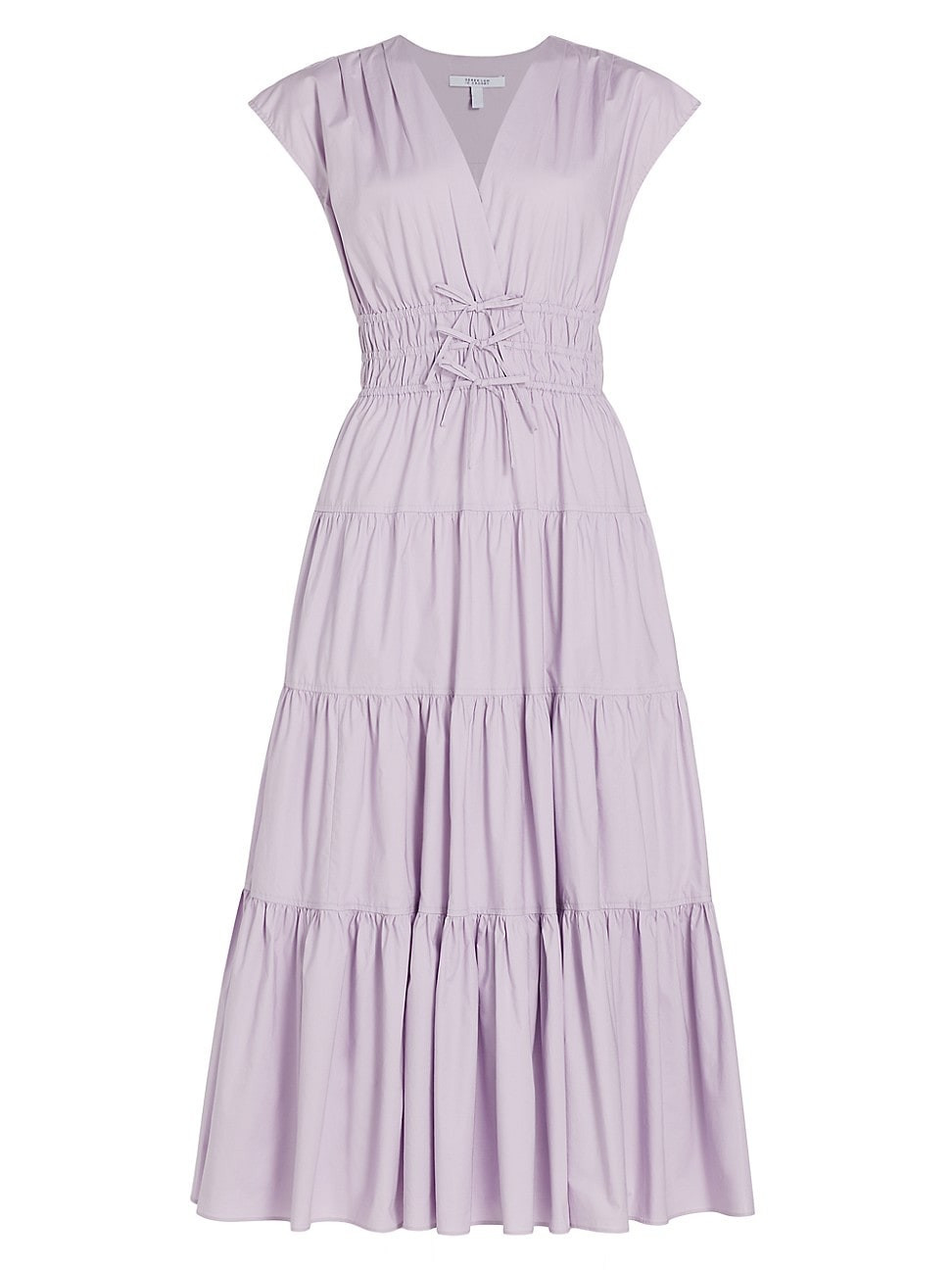 Women's Fatima Tiered Smocked Midi-Dress - Lilac - Size 2 | Saks Fifth Avenue