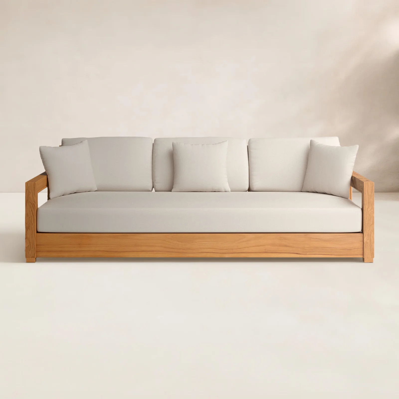 Melrose 76.55'' Teak Outdoor Sofa | Birch Lane