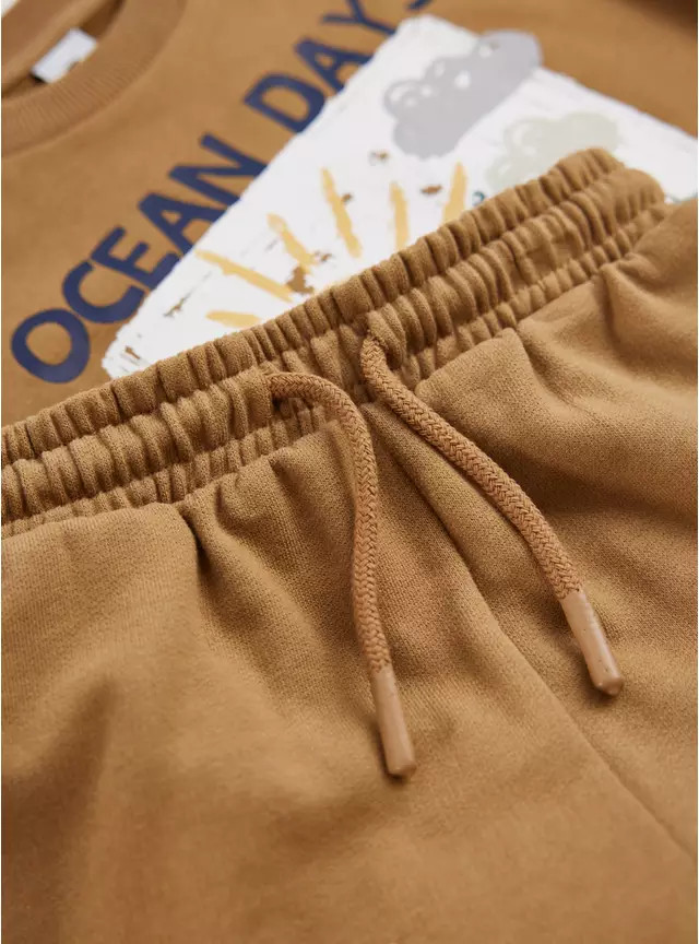 Khaki T-Shirt & Shorts Set 4-5 years | Tu Clothing