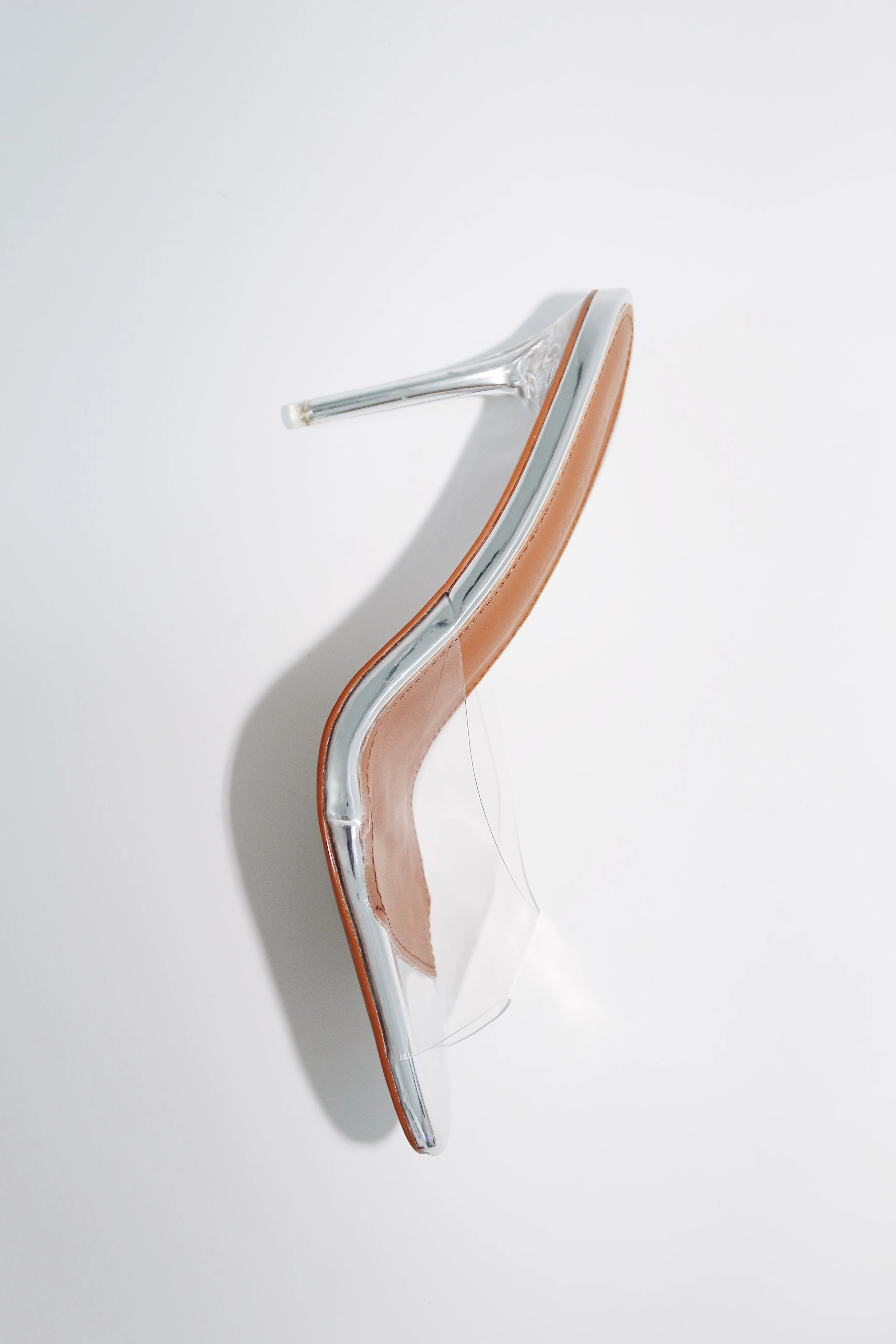 Lori Glass Slipper Mules 90 mm | CULT OF COQUETTE