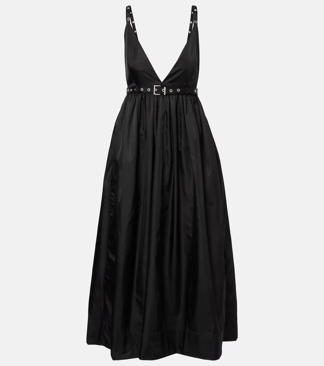 Belted duchesse midi dress | Mytheresa (US/CA)