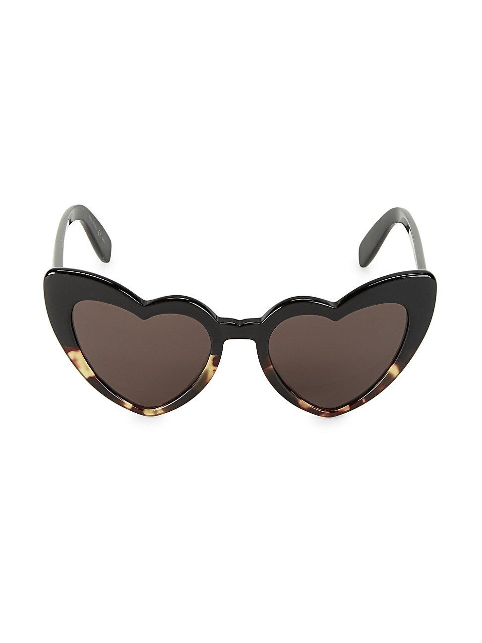 Saint Laurent Women's Loulou 54MM Heart Sunglasses - Havana | Saks Fifth Avenue