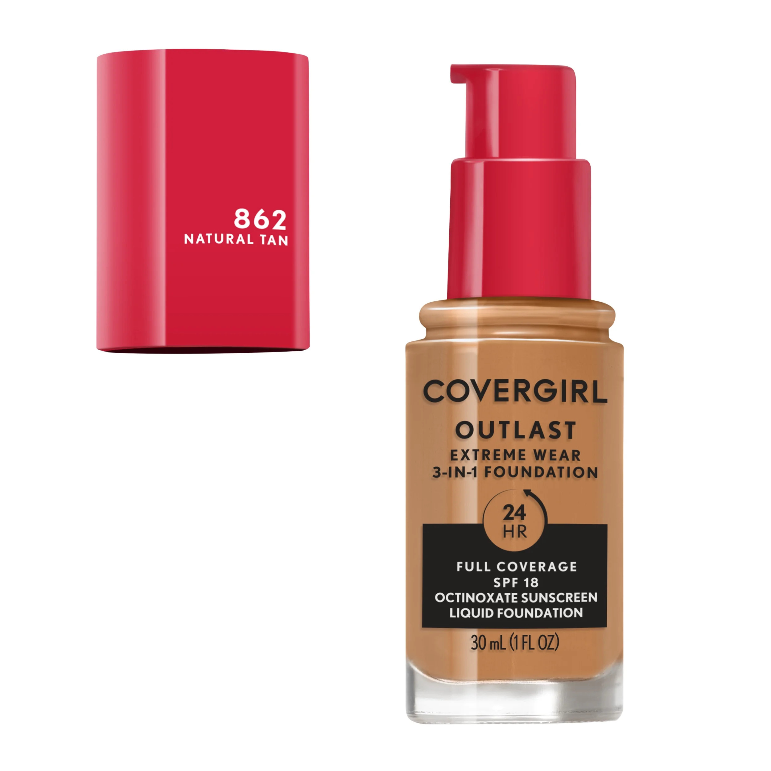 COVERGIRL Outlast Extreme Wear 3-in-1 Liquid Foundation, SPF 18 Sunscreen, 1 Oz ,Liquid Foundatio... | Walmart (US)