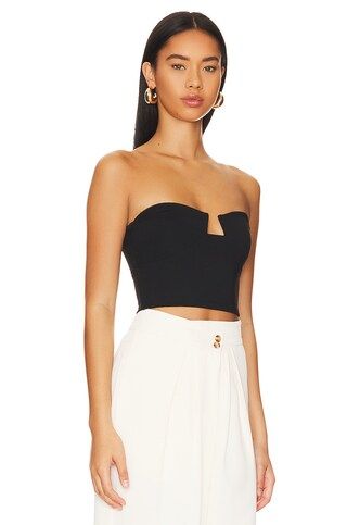 Susana Monaco Wire Crop Top in Black from Revolve.com | Revolve Clothing (Global)