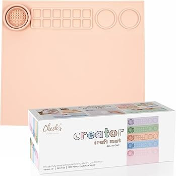 Cheek's Paper Room-Creator Original Silicone Craft Mat for Painting and Crafts V.1.0 (Creamsicle)... | Amazon (US)