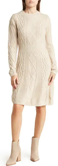Lucky Brand Cable Knit Sweater Dress | Nordstromrack | Nordstrom Rack