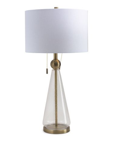 33in Glass Table Lamp | TJ Maxx