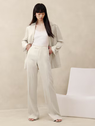 Alix Italian Satin Pant | Banana Republic (US)