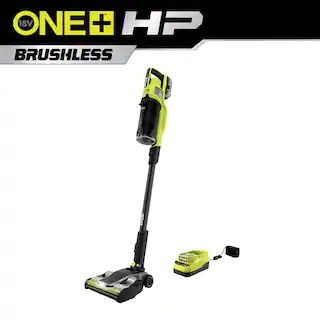 RYOBI ONE+ HP 18V Brushless Cordless Pet Stick Vac with Kit with Dual-Roller, 4.0 Ah HIGH PERFORM... | The Home Depot