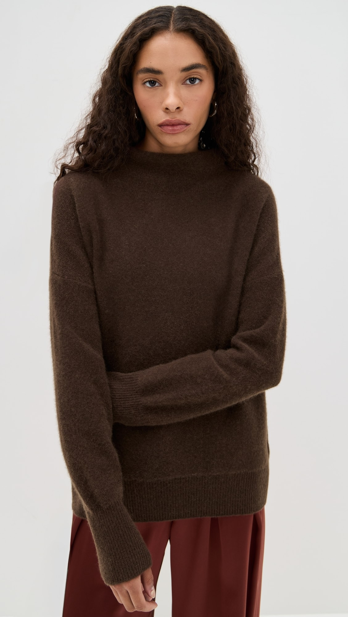 Boiled Funnel Neck Cashmere Pullover | Shopbop