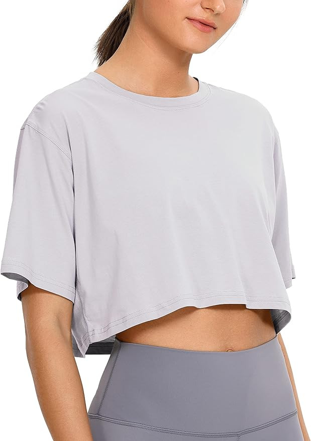 CRZ YOGA Women's Crop Tops | Amazon (US)
