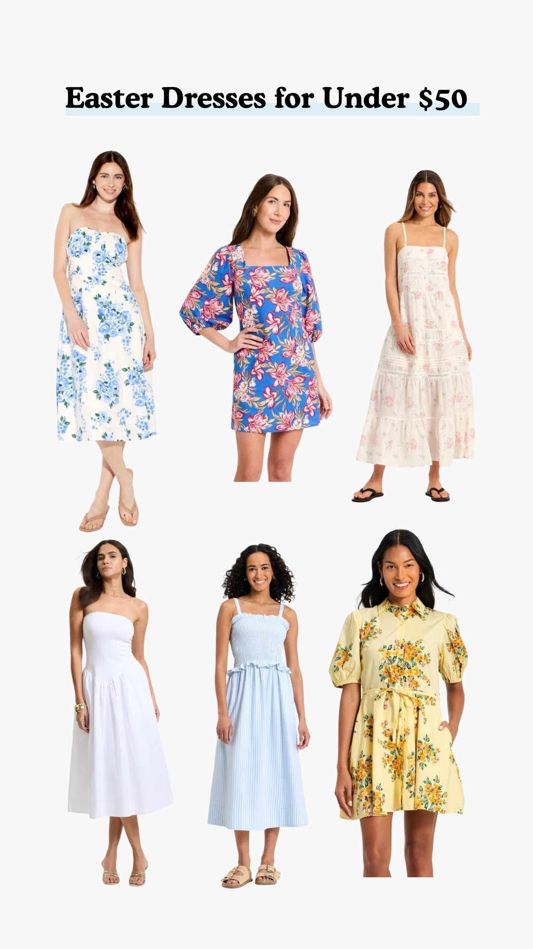Easter dresses for under $50! 

#LTKSeasonal #LTKSaleAlert