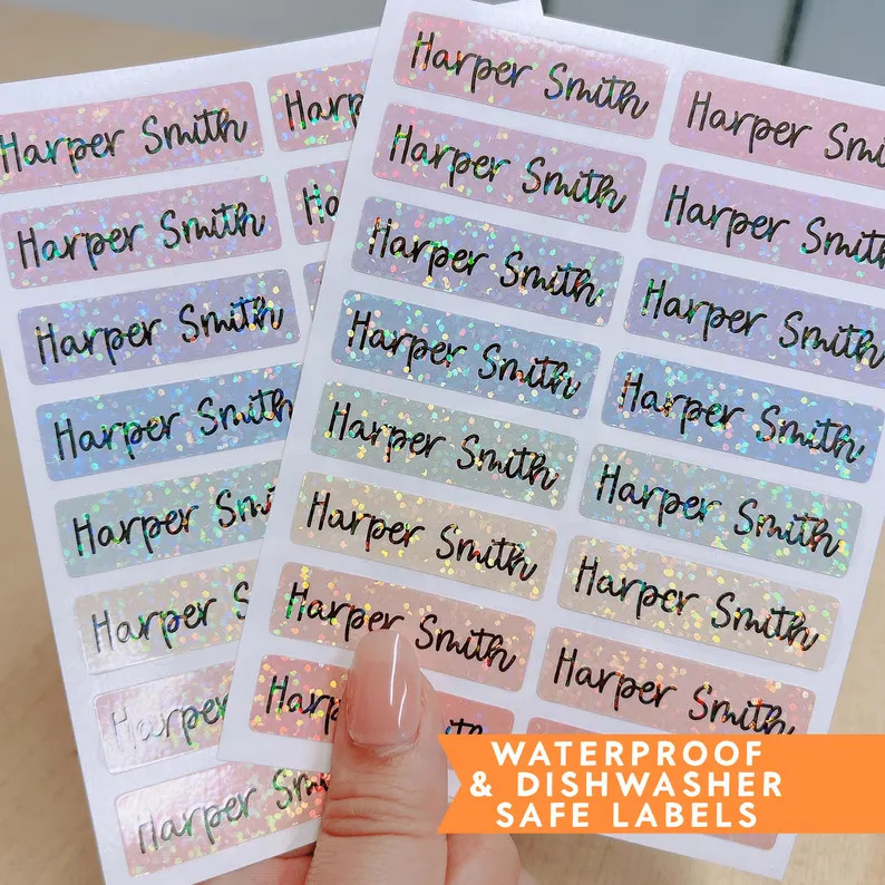 Kids Name Stickers, Daycare Name Labels, Preschool Name Labels, Waterproof Name Labels, Back to S... | Etsy (Global)