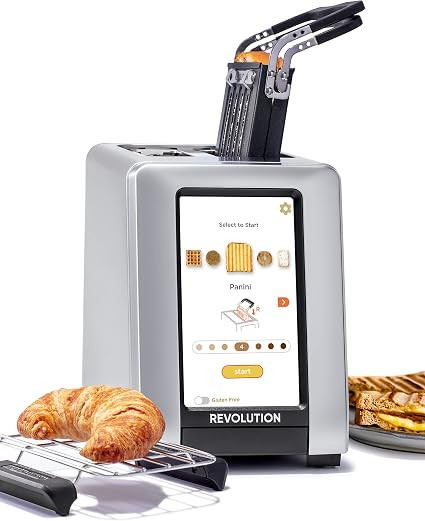 Revolution InstaGLO® R270 Toaster + Toastie Press + Warming Rack (BUNDLE) – Perfect Toast, Gri... | Amazon (US)