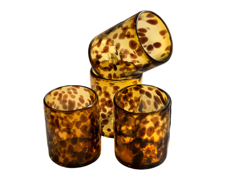 Tortoise Rocks Glass, Set of 4 | Half Past Seven