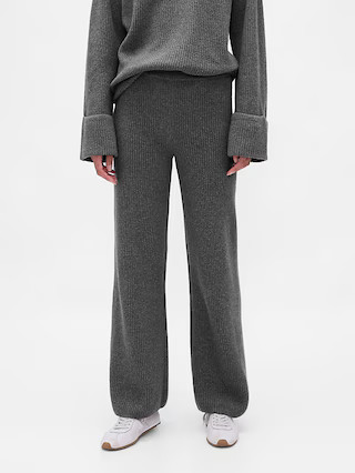 CashSoft Shaker-Stitch Sweater Pants | Gap (CA)