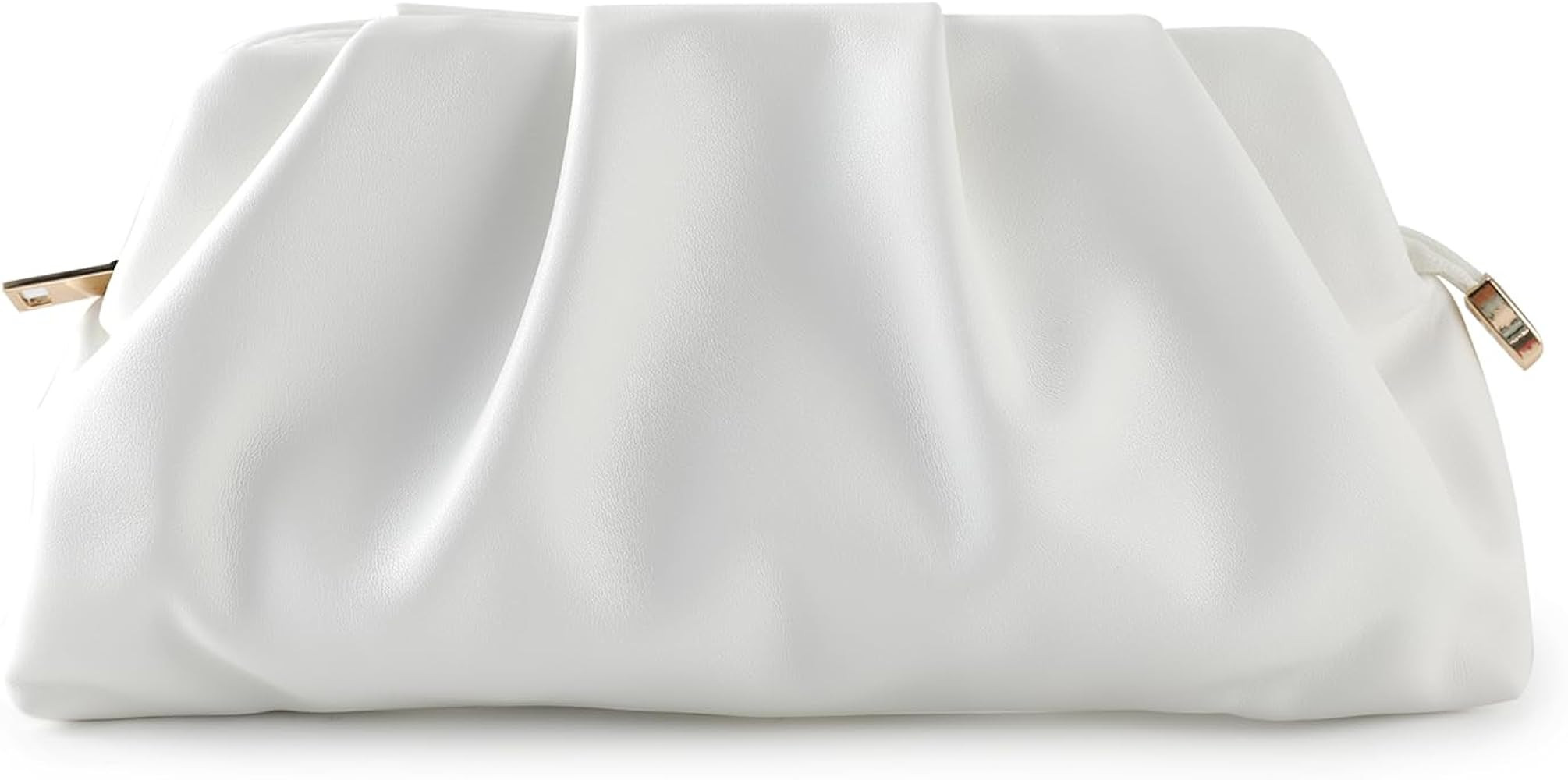 Evening Bag for Women Ruched Clutch Purse Detachable Metal Chain Crossbody Bag | Amazon (US)