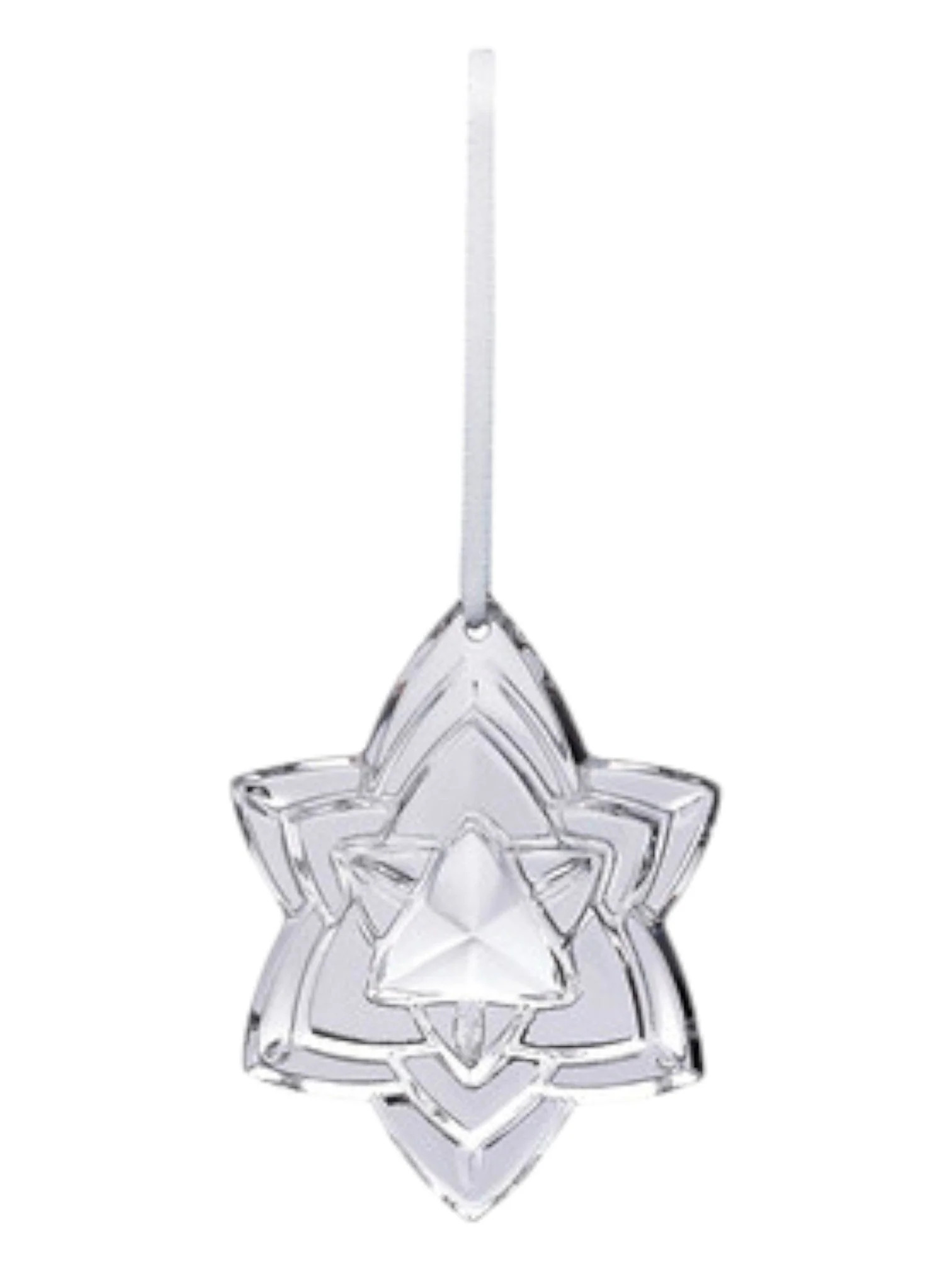 Baccarat 2812406 Clear Crystal Noel 2018 Silver Annual Ornament | Shop Simon
