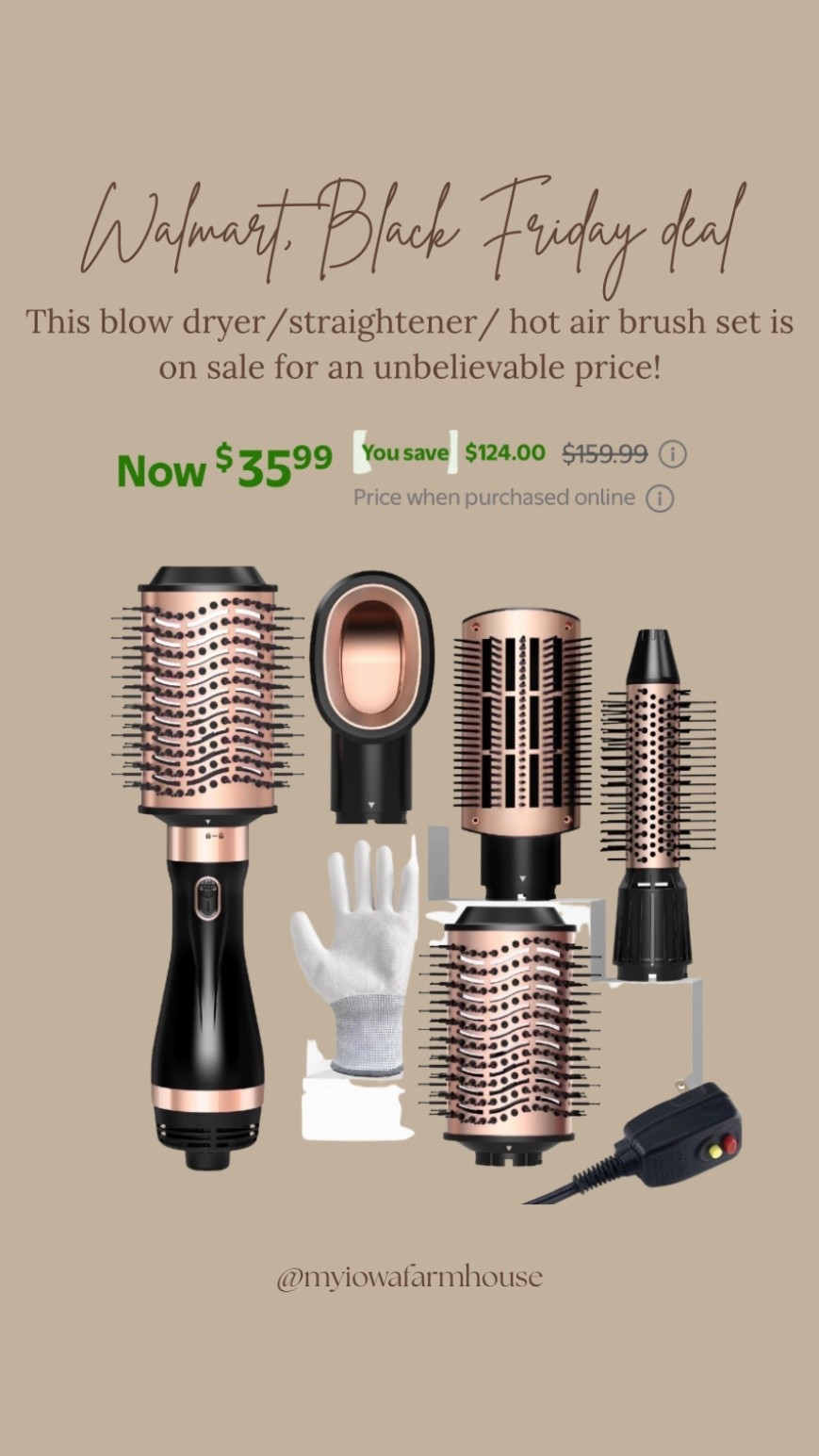 This blow dryer/straightener/hot air brush set is part of Walmart’s Black Friday sale and the price is amazing!

#LTKFindsUnder50 #LTKSaleAlert #LTKGiftGuide