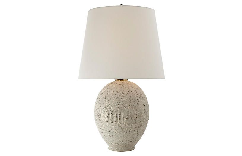 Toulon Table Lamp, Volcanic Ivory | One Kings Lane