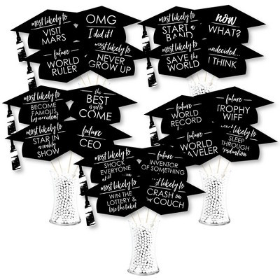 Big Dot of Happiness Hilarious Black and White Grad - Best is Yet to Come - Graduation Party Phot... | Target