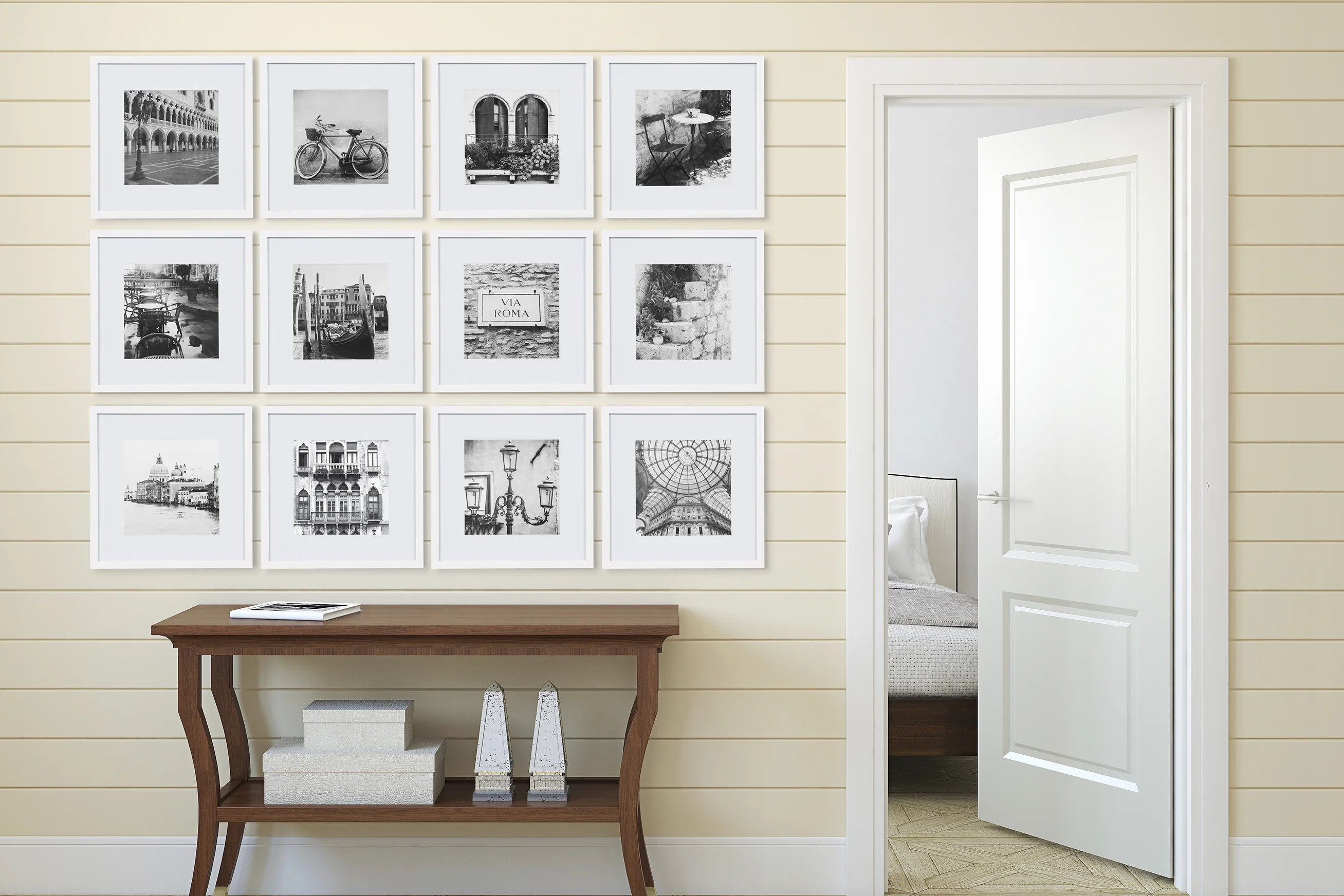 12 Piece 12x12 White Frame Kit, matted to 8"x8" - Walmart.com | Walmart (US)