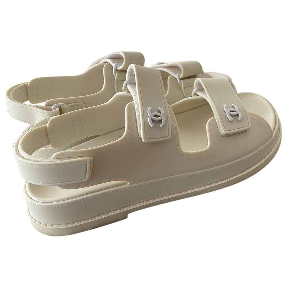nude chanel sandals