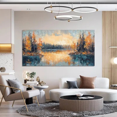 Canvas Wall Art Decor Wall Art Pictures For Living Room Canvas Art Wall Decor Modern Nature Landscape Wall Art Nightfall Wall Art Decor Artwork For Wa | Wayfair North America