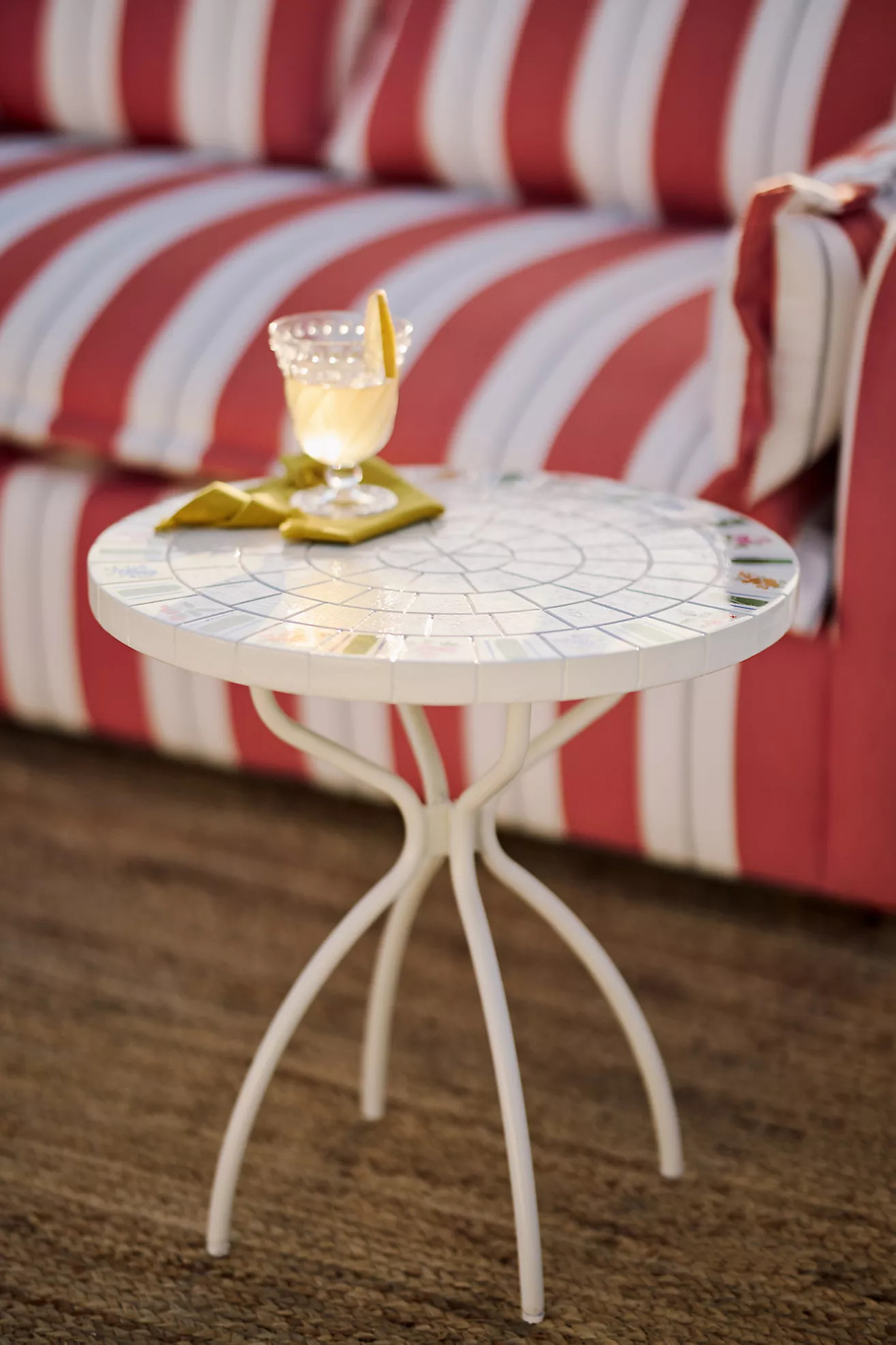 Bisou Tile Outdoor Side Table | Anthropologie (US)