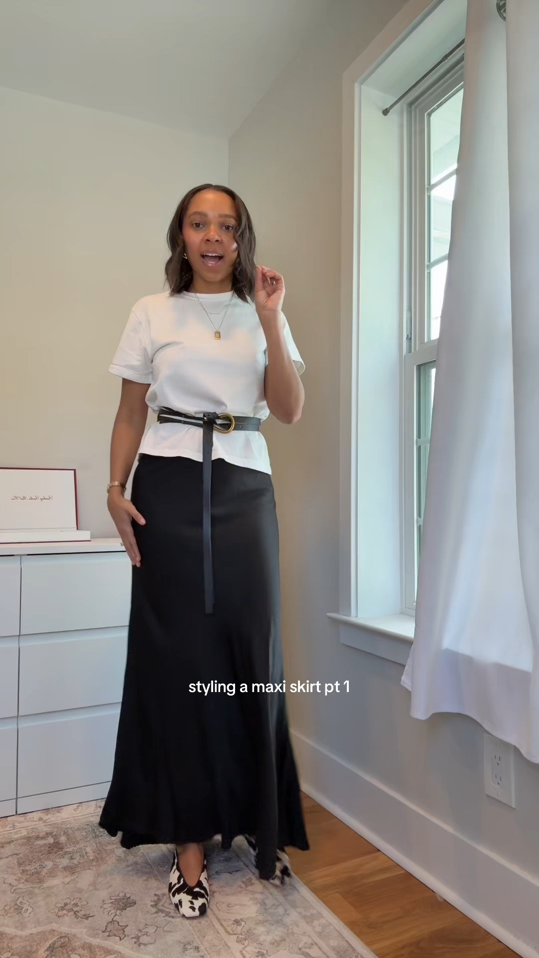 Spring outfit, ootd, outfit inspo, t shirt, maxi skirt, pony flats

#LTKSaleAlert #LTKStyleTip #LTKFindsUnder50
