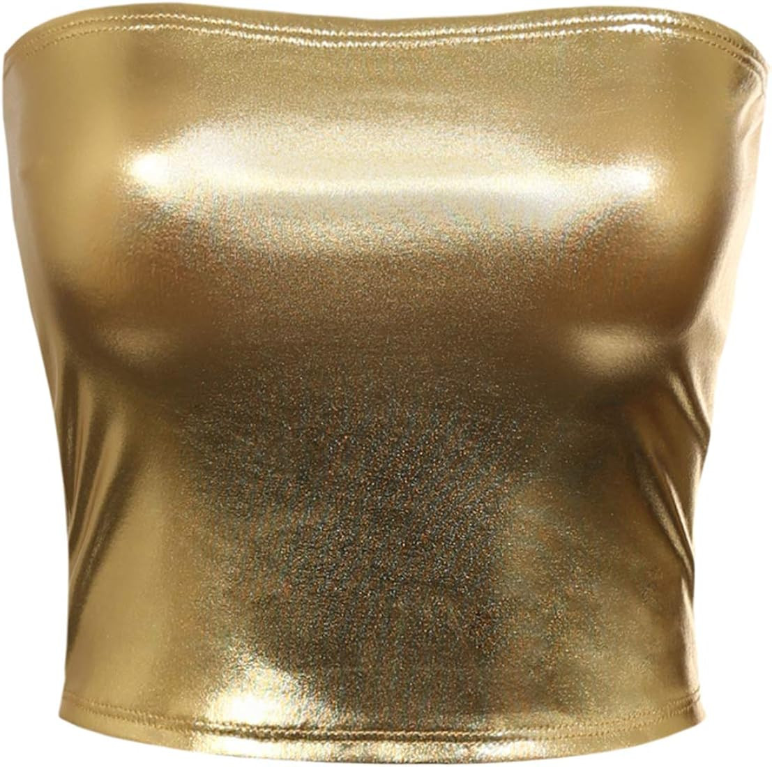 MixMatchy Women's Causal Strapless Basic Sexy Tube Top | Amazon (US)