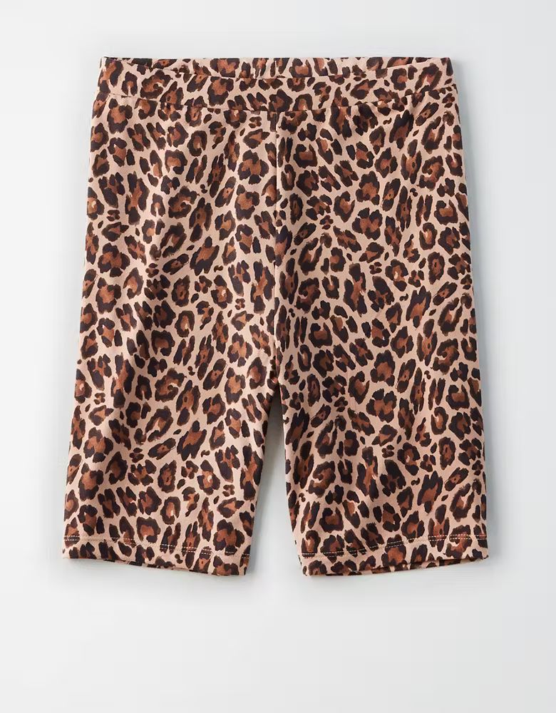 AE High-Waisted Leopard Bike Short | American Eagle Outfitters (US & CA)