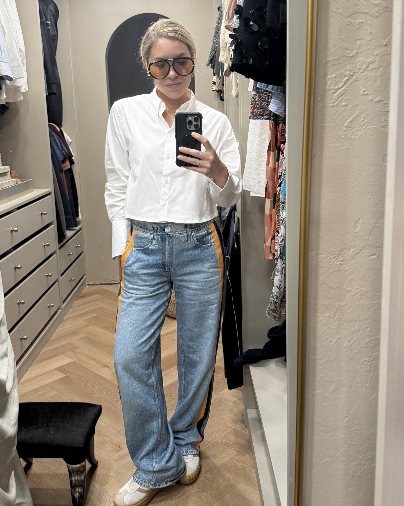 This cropped button down seems so luxe but is $20 on Amazon! And these are the viral pj jeans - I’m obsessed!


#LTKdayinmylife #LTKOver40 #LTKootd