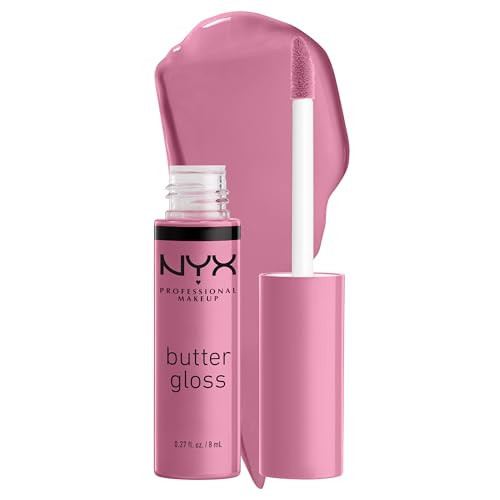 NYX PROFESSIONAL MAKEUP Butter Gloss, Non-Sticky Lip Gloss - Eclair (Pink) | Amazon (US)
