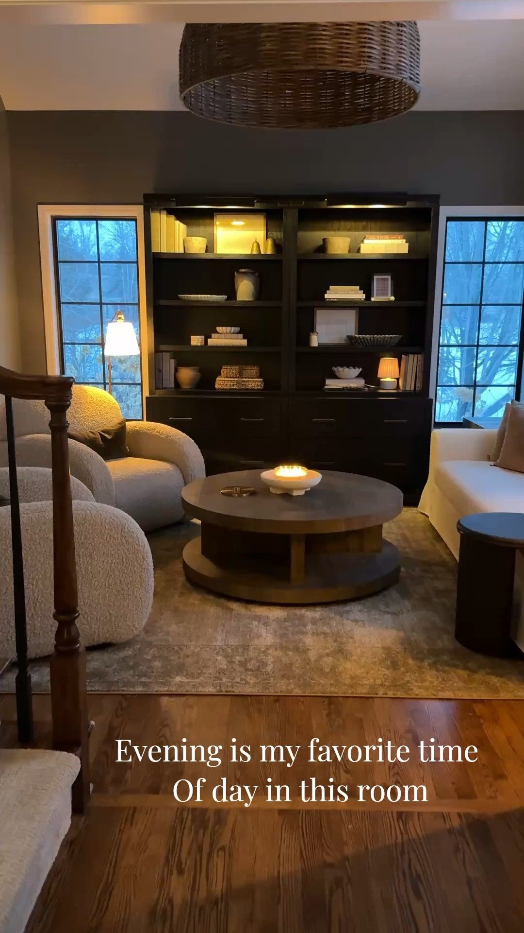 Evening is my favorite time of day in this room.  The 5 wick candle smells so good and wa such a good deal. The glass bowl it’s in is beautiful!!

#LTKHome #LTKSaleAlert