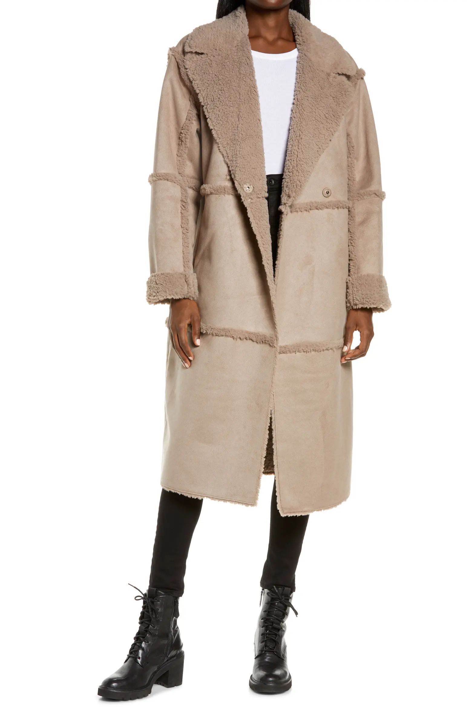 UGG® Takara Long Faux Shearling Coat | Nordstrom | Nordstrom