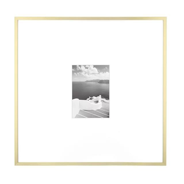 Better Homes & Gardens 18x18 Matted 5x7 Metal Gallery Wall Picture Frame, Gold | Walmart (US)