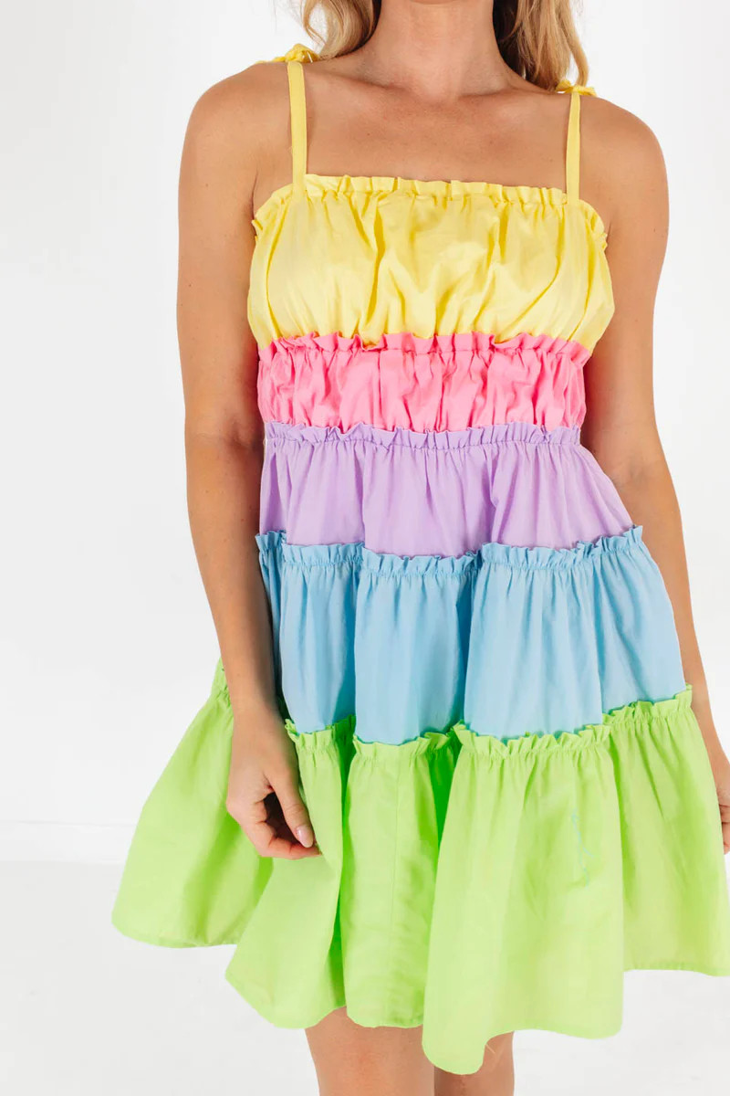 Tropical Twist Dress - Limeade | The Impeccable Pig