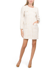 Boucle Pearl Button Pocket Dress | Marshalls