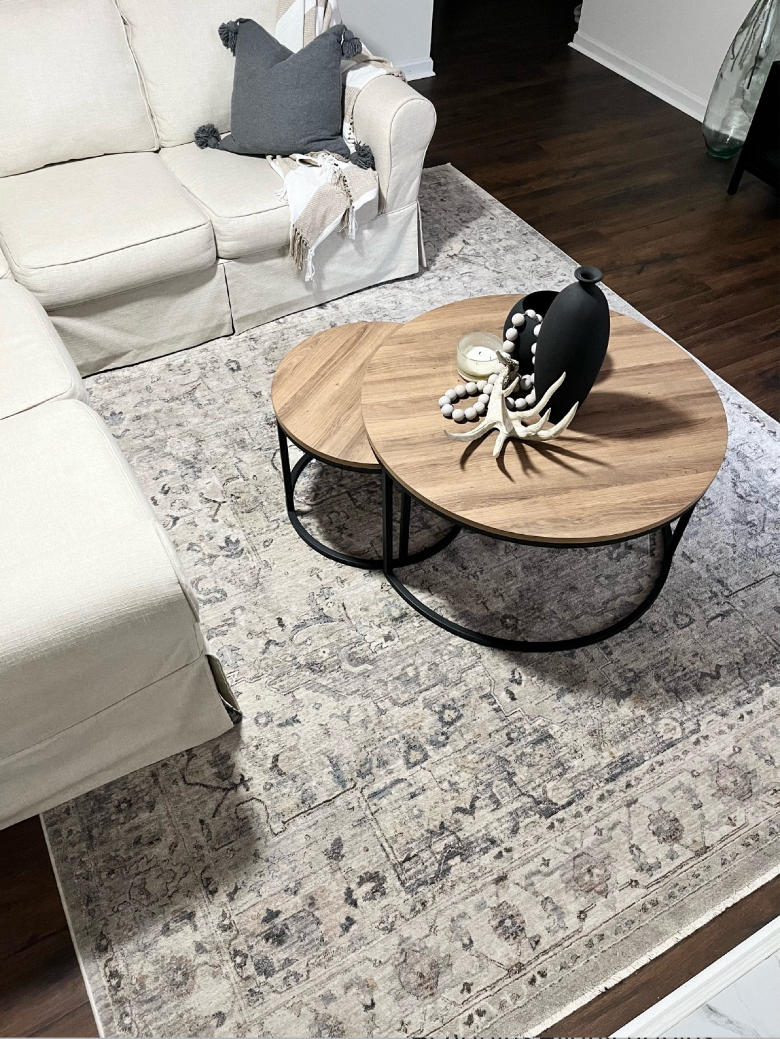 I love my living room rug that’s so affordable!
#arearug #honedecor #onlineshopper #onlineshopping #coffeetable 

#LTKHome #LTKFindsUnder100 #LTKFindsUnder50