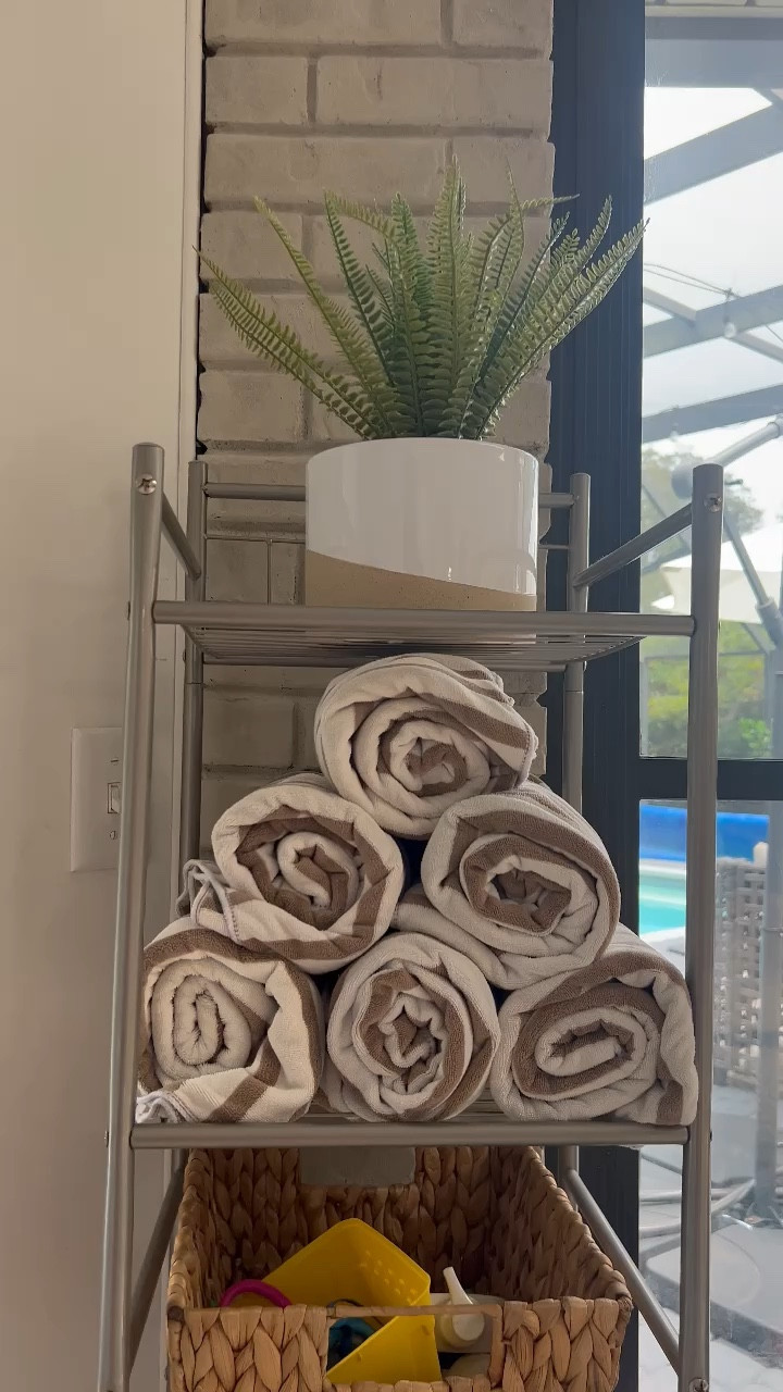 We love these towels for the beach and pool!

Absorbent and Quick Dry - Microfiber fabric can absorbs over 7 to 9 times its weight in water, and the beach towels can dry up faster than normal terry cloth or cotton towels if they absorb the same volume water. You can also use it as bath towel, sport towel and hair towel.

#LTKswim