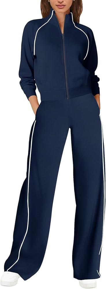 SENSERISE Women's Lounge Sets Sweatsuits 2 Piece Set Matching Workout Airport Travel Outfits | Amazon (US)