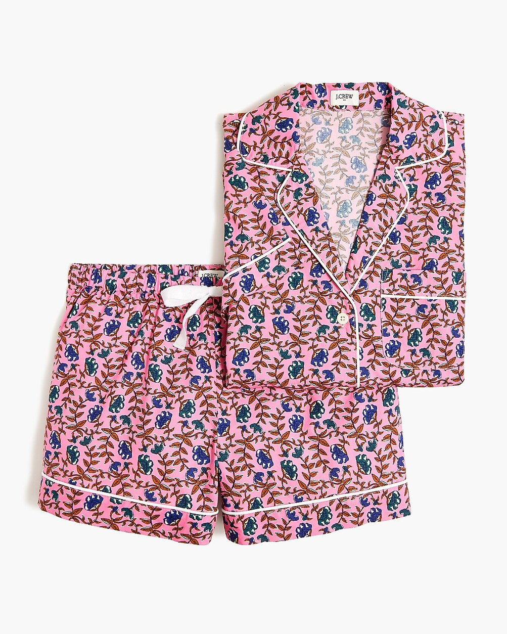 Cotton short pajama set | J.Crew Factory