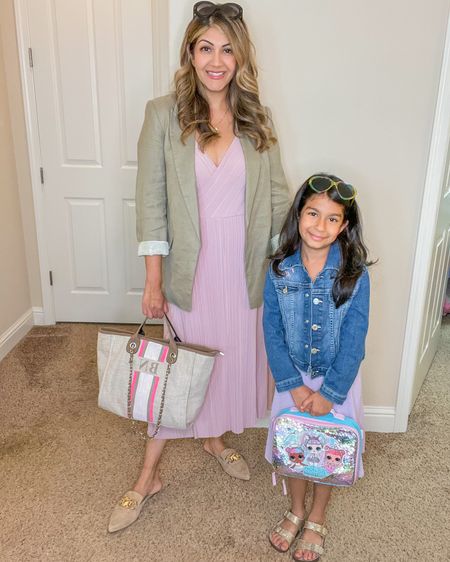 Back to school fall outfit that’s mommy and me matching!

My outfit:  wearing a pastel purple dress with an oversized blazer from H&M. My shoes are the most comfortable loafers from Nordstrom 

My 7 year old: wearing a pastel purple dress and denim jacket from h&m

#familyoutfits #falloutfits #momoutfits #midsizeoutfit #schoolagedoutfits

#liketkit #LTKBacktoSchool #LTKkids #LTKfamily
#businesscasual #teachersoutfits #falloutfits

#LTKSeasonal #LTKmidsize #LTKworkwear