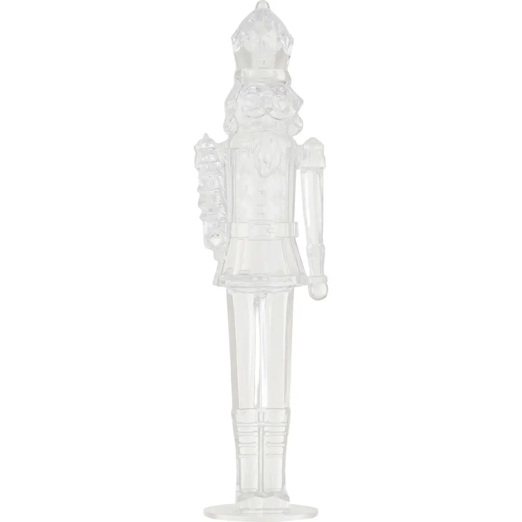 Storied Home Acrylic Nutcracker Decor, Clear in Multicolor at Nordstrom | Nordstrom