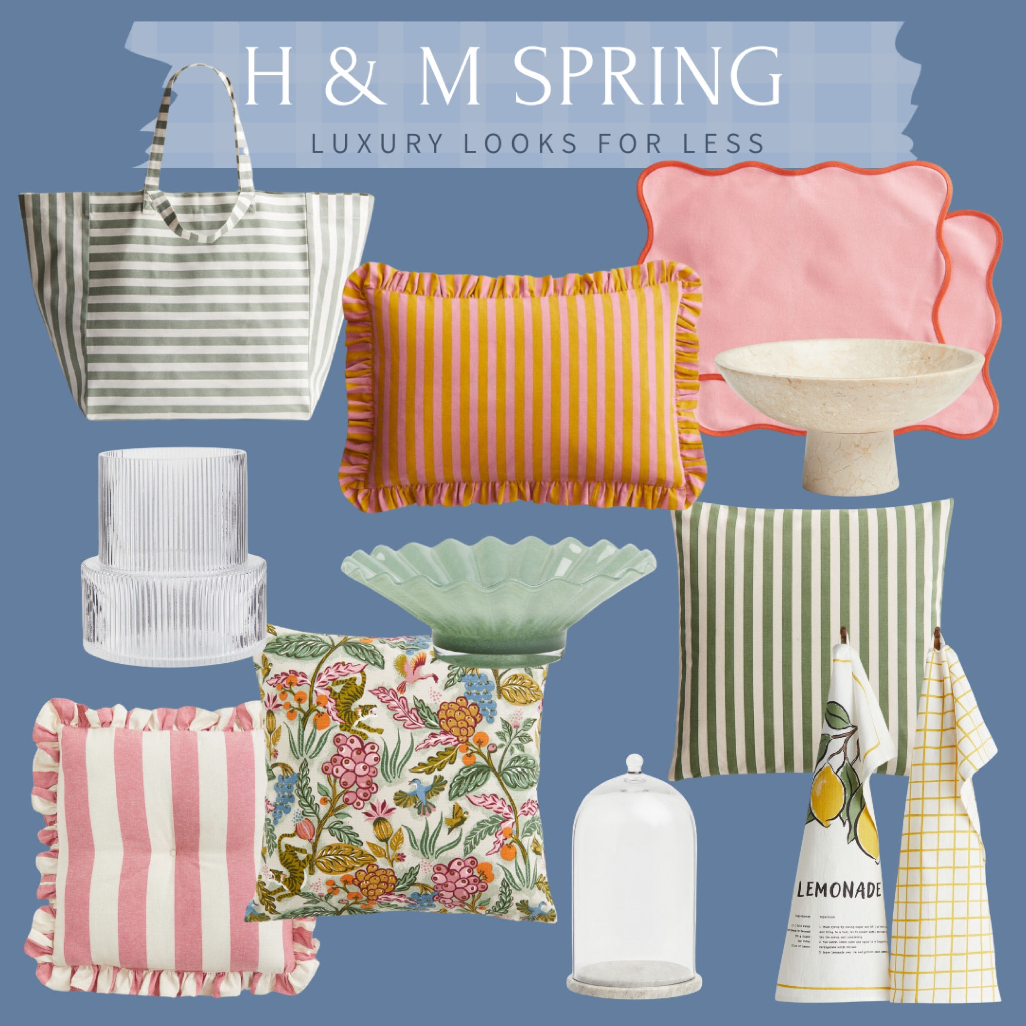 If grandmillennial and colorful is your vibe, you need to be shopping at H&M! Here are some of my favorite spring finds that are included in their current sale! 

Home decor, luxury looks for less, grand millennial home decor, affordable home decor, spring decor, spring home finds



#LTKHome #LTKSaleAlert #LTKSeasonal