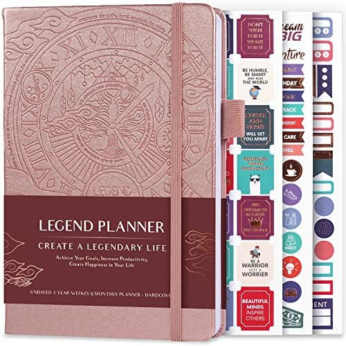Legend Planner – Deluxe Weekly & Monthly Life Planner to Hit Your Goals & Live Happier. Organizer No | Amazon (US)
