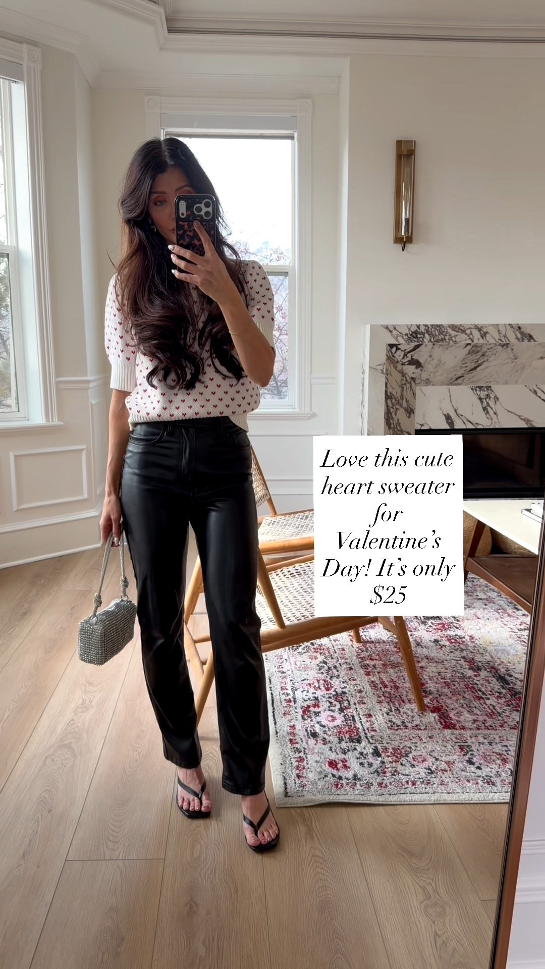 I have the size small in sweater (runs tts) 

#LTKOver40 #LTKValentine #LTKootd